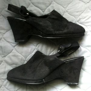 Black Chinese Laundry Ankle Strap Heels